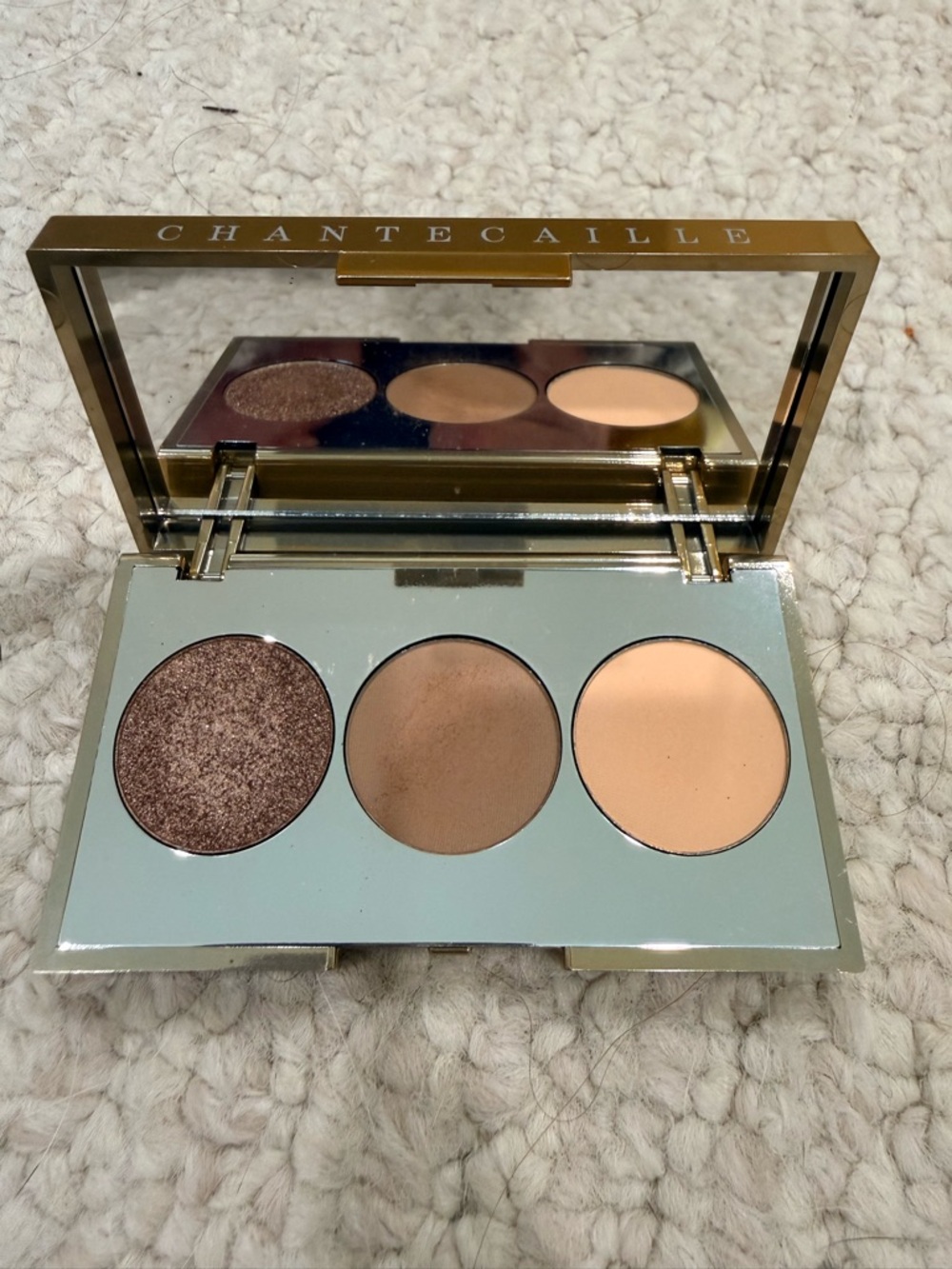 Chantecaille Trio Eyeshadow Palette - Shimmery Brown, Matte Brown, Cream
